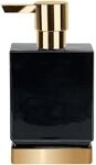 Spirella Seifenspender Roma Fl&uuml;ssigseifen-Spender Porzellan 300ml Schwarz/Gold,