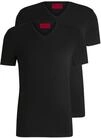HUGO Herren V T-Shirt, per Pack Schwarz (Black 001), XX-Large (Herstellergr&ouml;&szlig;e: