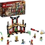 LEGO 71735 NINJAGO Turnier der Elemente Tempel Bauset mit Kampfarena und...