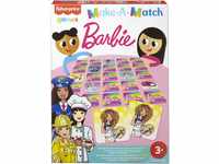 Mattel Games GWN51 - Make-A-Match Kartenspiel mit Barbie-Motiven, Rommé-artiges