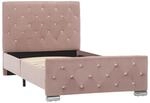 vidaXL Polsterbett Klassisch Bett Einzelbett Stoffbett Ehebett Schlafzimmerbett