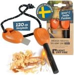 LIGHT MY FIRE Feuerstahl Outdoor Army, 10 mm, 12000 Z&uuml;ndungen, 2-in-1 mit