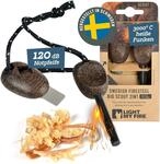 LIGHT MY FIRE Feuerstahl Outdoor Scout 2-in-1 mit Notfallpfeife, Feuerstahl Survival