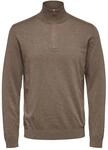 SELECTED HOMME Male Strickpullover Half-Zip