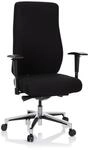 hjh OFFICE 702312 Profi B&uuml;rostuhl FORCOM Stoff Schwarz Drehstuhl gepolstert, breite