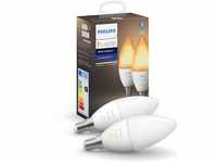 Philips Hue White Ambiance E14 Lampe Doppelpack, dimmbar, alle...