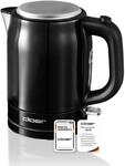 Cloer 4510 Wasserkocher Edelstahl, 2200 W, Wasserstandsanzeige, Trockengeh-und