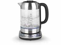 BEEM TEATIME II Wasserkocher mit Temperatureinstellung - 1,7 L | Edelstahl & Glas 