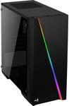 AeroCool CYLONMINI, MicroATX PC Box, RGB 13, Fenster, 8 cm L&uuml;fter, Schwarz,...