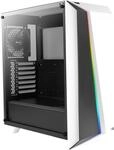 Aerocool CYLONPROWG, ATX RGB PC-Geh&auml;use, Hartglas, 12 cm L&uuml;fter, wei&szlig;