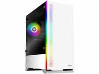 Zalman S5 ATX PC Gehäuse Midi Tower, Tempered Glass Case, Gaming Gehäuse RGB...