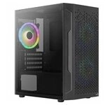 Aerocool Trinity Mini, Mini ATX Tower Case, Tempered Glass Side Panel, 1 x 12cm FRGB