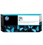 HP 745 (F9K03A) Original Tintenpatrone f&uuml;r DesignJet, Cyan, 300 ml
