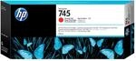 HP 745 (F9K06A) Original Tintenpatrone f&uuml;r DesignJet, Chromatisches Rot, 300 ml
