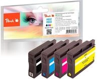 Peach H932/933 Spar Pack Druckerpatronen (BK, C, M, Y) ersetzt HP No. 932, No. 933,