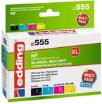 edding Druckerpatrone EDD-555 - Multipack 4 - Schwarz, Cyan, Magenta, Gelb - 1x 53 ml