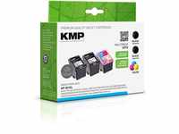 KMP Tintenpatronen passend für HP 301XL 3-farbig Schwarz/Schwarz für: HP...