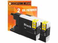 Gorilla-Ink 2X Patrone XXL kompatibel mit Brother LC-1240 | Geeignet für...