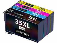 Supply Guy 4 Druckerpatronen kompatibel mit Epson 35XL / 35 XL Multipack...