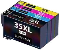 Supply Guy 4 Druckerpatronen kompatibel mit Epson 35XL / 35 XL Multipack...