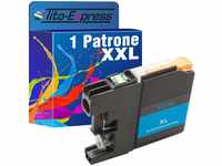 Tito-Express PlatinumSerie 1 Tintenpatrone XXL kompatibel mit Brother LC12E...