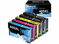 405XL Druckerpatronen Multipack für Epson 405 405XL für Epson Workforce Pro...