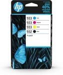 HP 932/933 (6ZC71AE) Multipack Original Druckerpatronen 1xSchwarz, 1xBlau,...