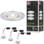 Paulmann 94303 Nova Mini LED Einbauleuchte Coin Set rund starr Deckeneinbaustrahler