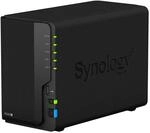 Synology DS220+ 2TB 2 Bay Desktop NAS System, installiert mit 2 x 1TB Western Digital