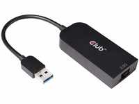 Club 3D USB 3.2 Gen1 Adapter Typ-A zu 2, 5 Gigabit Ethernet ST./BU. schwarz, CAC-1420