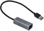 i-tec USB 3.0 Metal Gigabit Ethernet Adapter 1x USB 3.0 to RJ-45 LED for Windows