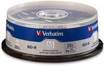 Verbatim 98809 M-DISC BD-R 25GB/1-4x, 25-Disc Cakebox