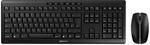 CHERRY Stream Desktop, Kabelloses Tastatur- und Maus-Set, UK-Layout (QWERTY), 2,4 GHz