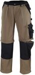 teXXor 2-in-1 Arbeitsbundhose Canvas 320 mit Cordura, 20-008350-46,Khaki