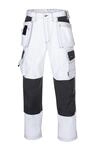 teXXor Arbeitshose Twill Bundhose T/C Panama Canvas Arbeitsbundhose wei&szlig; 106