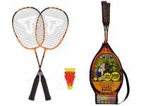 Talbot-Torro Speed-Badminton Set Speed 2200, 2 leichte Rackets, 2 windstabile Bälle,