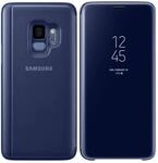 Samsung Clear View Standing Cover (EF-ZG960) f&uuml;r das Galaxy S9, Blau