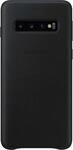 Leather Cover f&uuml;r Galaxy S10 Schwarz