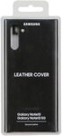 Samsung Leather Cover (EF-VN970) f&uuml;r Galaxy Note10, Schwarz Black