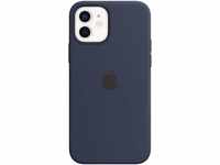 Apple Silikon Case mit MagSafe (für iPhone 12 | 12 Pro) - Dunkelmarine - 6.1 Zoll