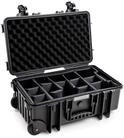 B&W International Mehrzweckkoffer Outdoor Typ 6600 (PP.428) Schwarz - mit variabler