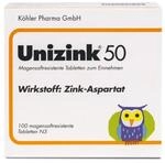 Unizink 50 magensaftresisitente Tabletten, effektive Zinkversorgung f&uuml;r ein starkes