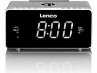 Lenco Radiowecker CR-550 mit 2 Weckzeiten 12 Zoll LED Display dimmbar Sleep-Timer