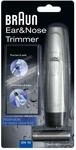 Braun Ohren Und Nasenhaartrimmer, Trimmer mit Doppelklingen, EN10, Grau 