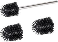 WENKO WC-B&uuml;rsten & Halter Set Gl&auml;nzend Silikon 7.5x35x7.5cm