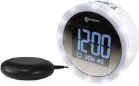 Wecker mit 95dB lautem Alarm, Blitzlicht und Vibrationskissen - Geemarc Wake 'N'