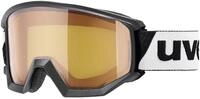 Uvex athletic LGL Skibrille, black/lasergold lite-blue, one size