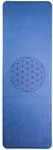 Berk Yogamatte TPE ecofriendly - Blume des Lebens 182 x 61 x 0.6 cm, blau