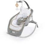 Ingenuity Bella Teddy Babywippe & Babyschaukel, Pl&uuml;schsitz, Vibration, Musik,