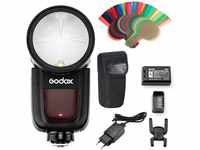 Godox V1-F TTL On-Kamera Runde Kamerablitz Blitzgerät kompatibel für...